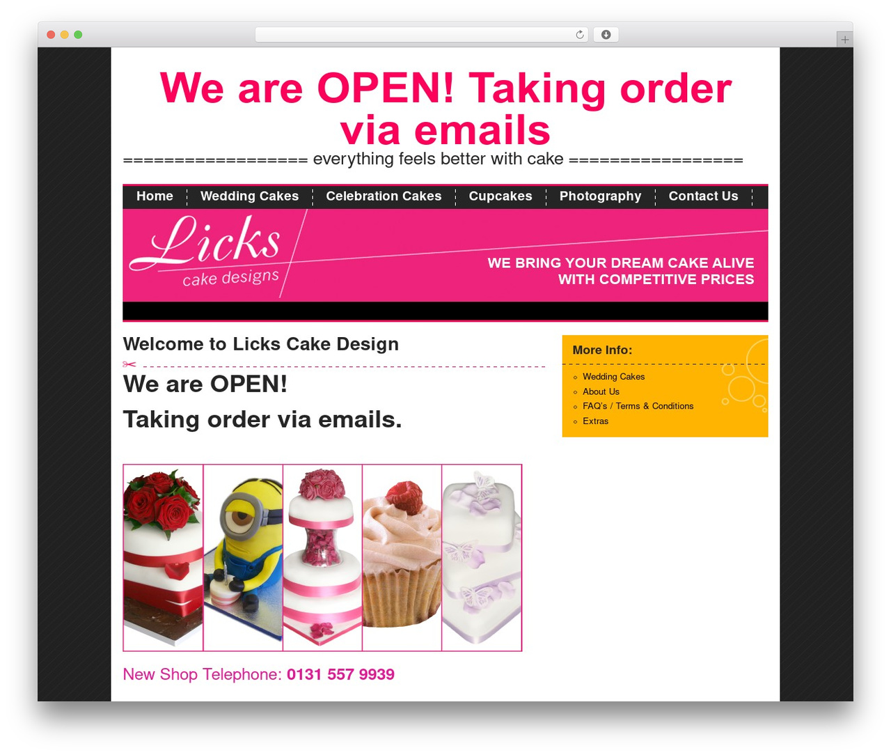 Fancy theme WordPress - 3dcake.co.uk