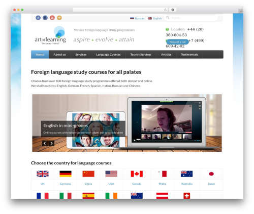 Function WordPress theme - artoflearningint.com