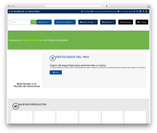 Hello Elementor theme WordPress - mundodotaciones.com