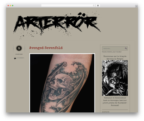 Shortnotes WordPress theme - arterror.info