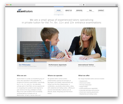 SmartStart WP - Responsive HTML5 Theme WordPress theme - ascent-tutors.com