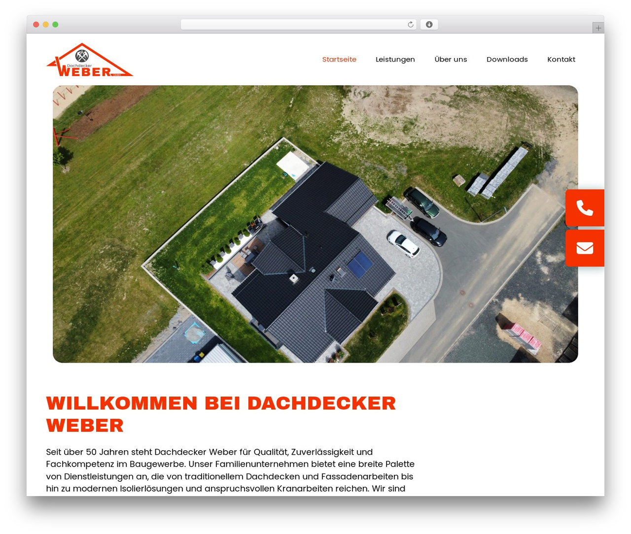 Theme WordPress GeneratePress - dachdecker-weber.de