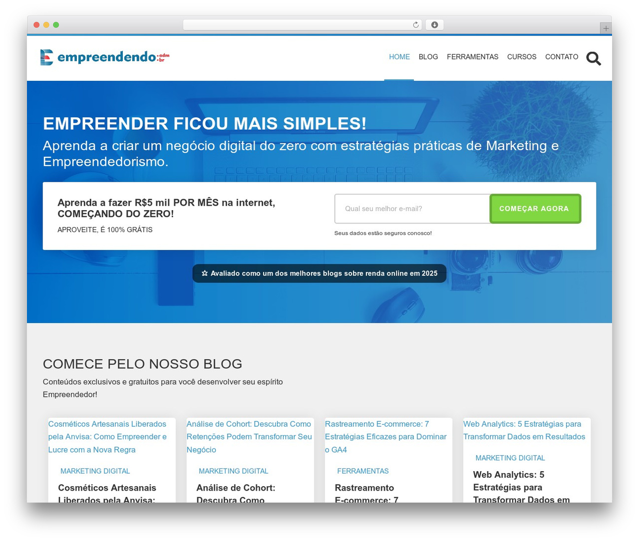 Theme WordPress Wolf WP - empreendendo.adm.br