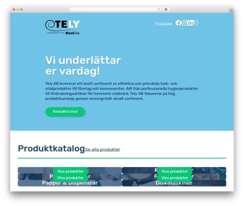 WordPress theme Tely - tely.nu
