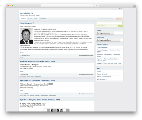 WordPress theme Blocks - annotator.ru