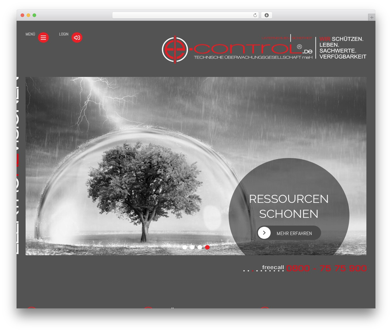 WordPress theme e-control - e-control.de