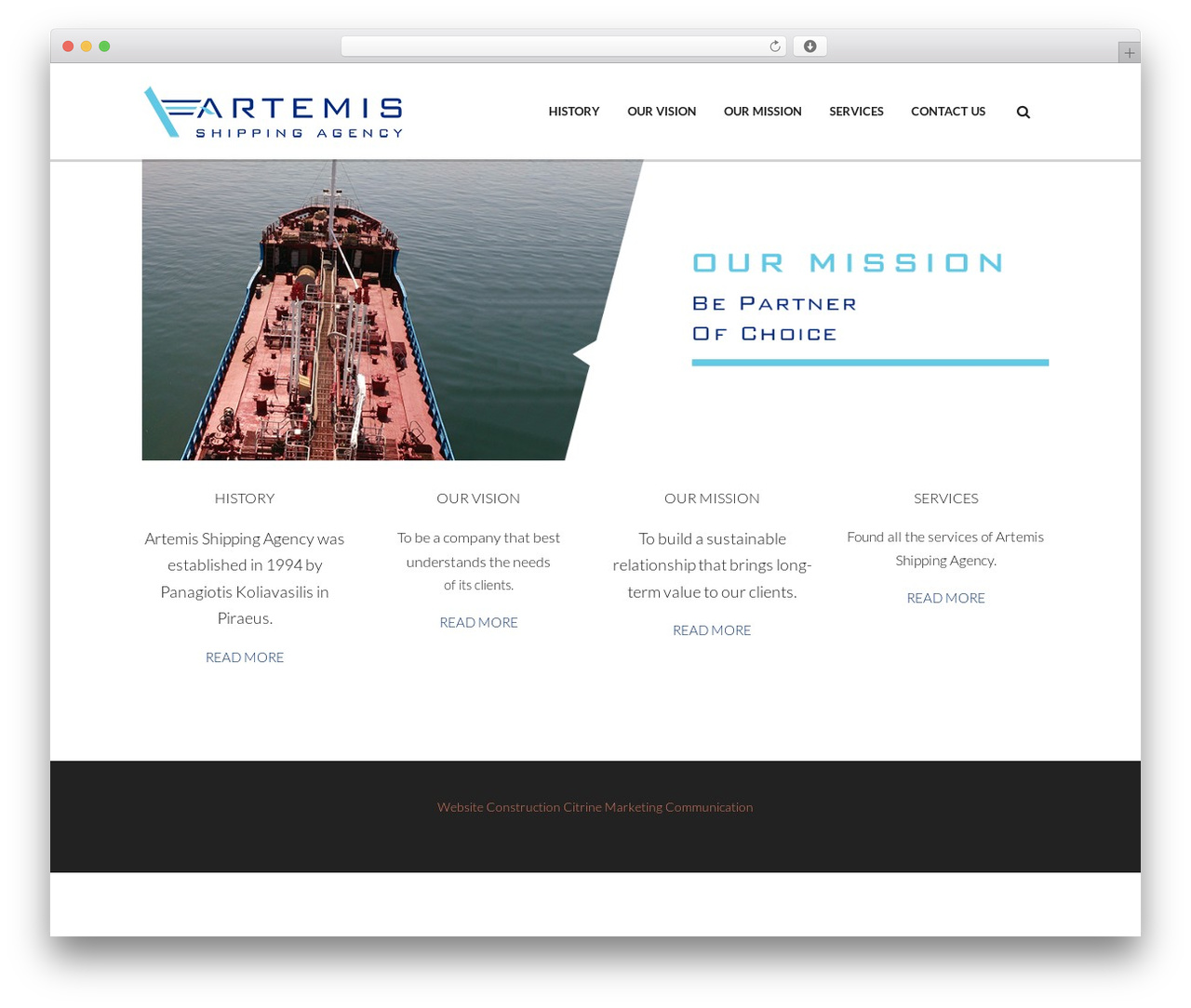 WordPress theme Geode - artemisshippingagency.com
