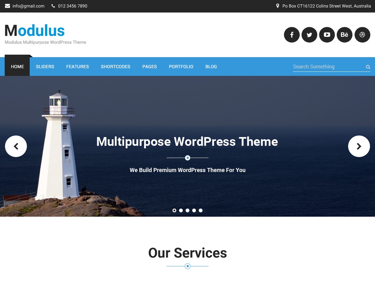 WordPress theme Modulus Child