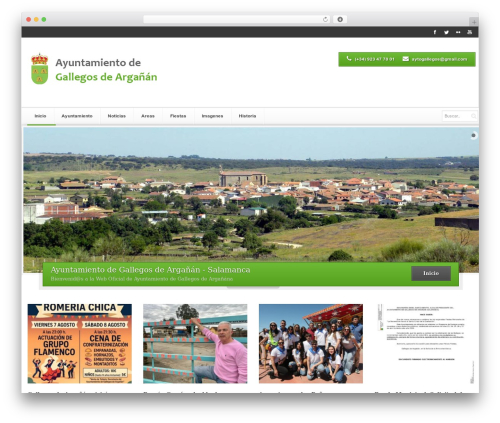 WordPress theme Verendus - aytogallegos.com