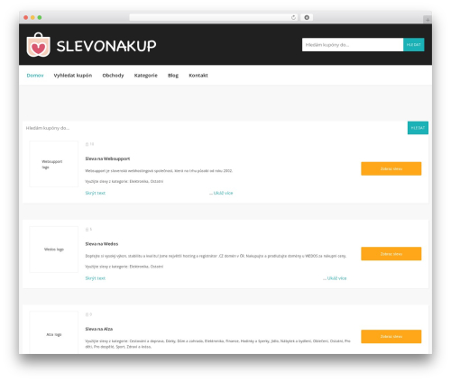 WP theme Couponis - slevonakup.cz