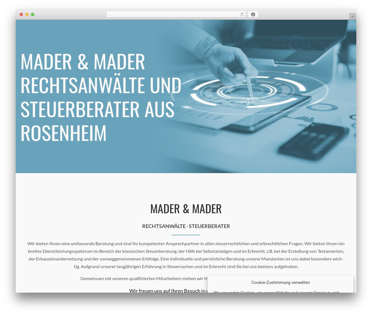 Constructor theme WordPress - mader-mader.de