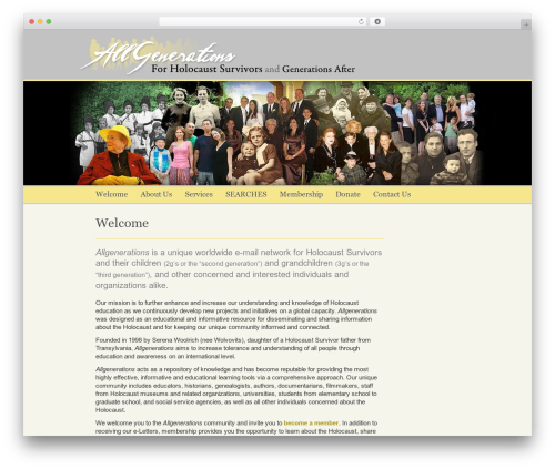 Cumulus WordPress theme - allgenerations.org