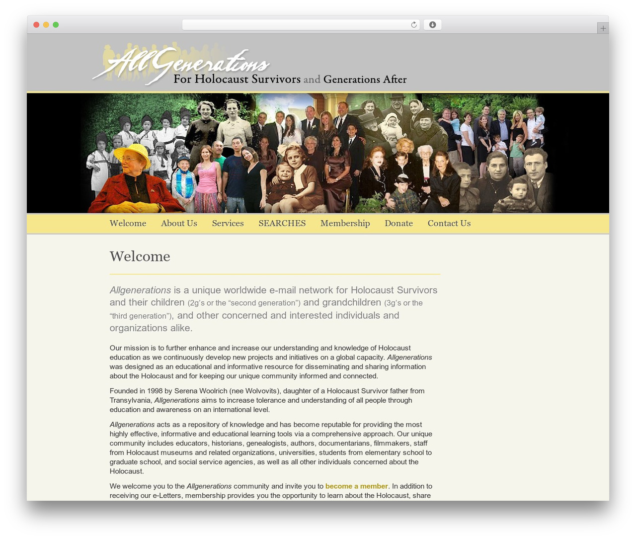 Cumulus WordPress theme - allgenerations.org