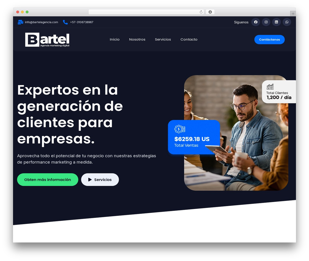 Hello Elementor theme WordPress - bartelagencia.com