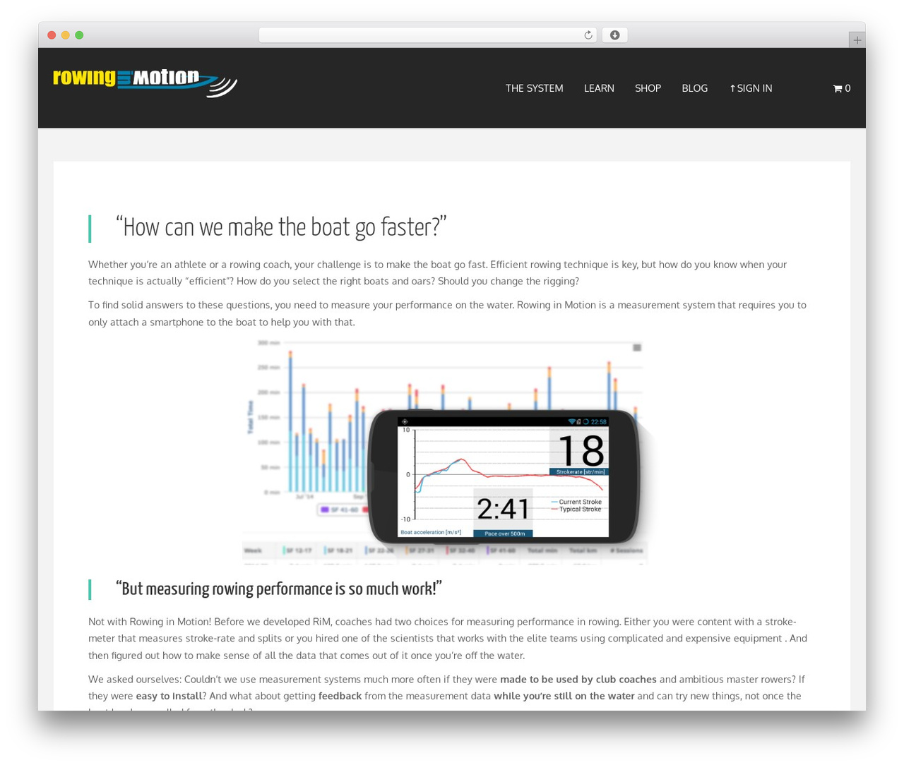 Nova WordPress theme - rowinginmotion.com