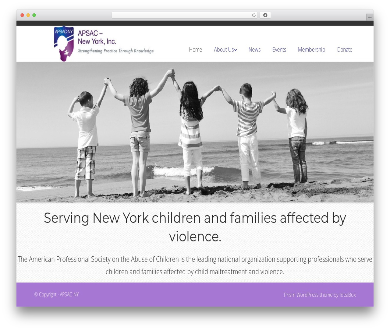 Prism WordPress theme - apsacny.org