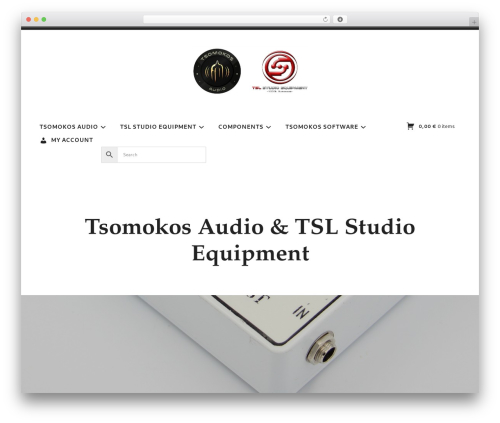 Radcliffe 2 WordPress website theme - tsomokosaudio.com