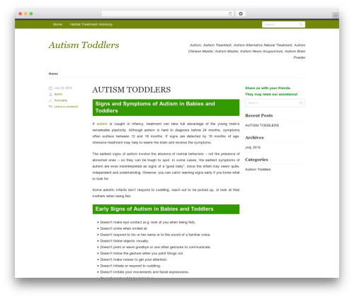 Rumput Hijau WordPress theme - autism-toddlers.herbal-treatment-advisory.com