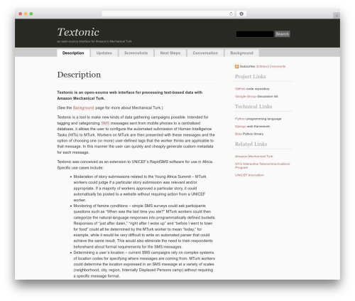 simpleX theme WordPress - textonic.org