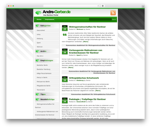 sublime WordPress theme - andre-gerber.de