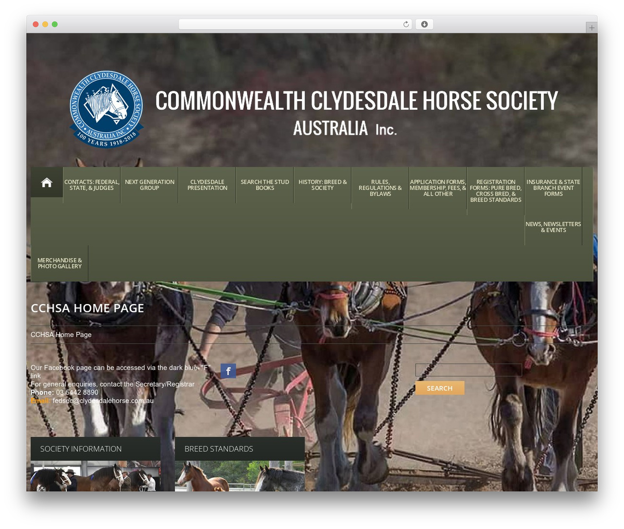 WordPress theme cherry - clydesdalehorse.com.au