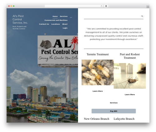 Aperitive WordPress website theme - alspestcontrol.com