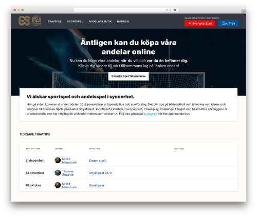 Cone Base Theme theme WordPress - 69ans.se