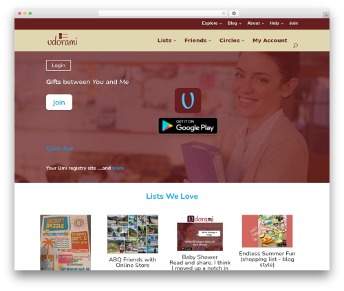 Divi WordPress theme - udorami.com