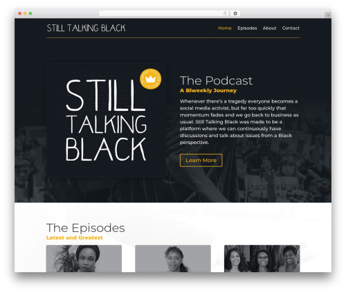 Divi WordPress theme - stilltalkingblack.com