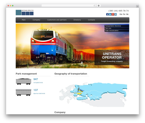 ITheme WordPress theme - unitrans-rail.com