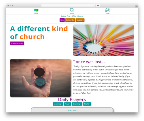 PicoStrap5 Child Base WordPress website theme - fab.church