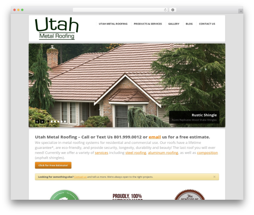 Theme WordPress Next - utahmetalroofs.com