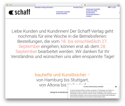 Uncode js_composer WordPress plugin - schaff-verlag.de