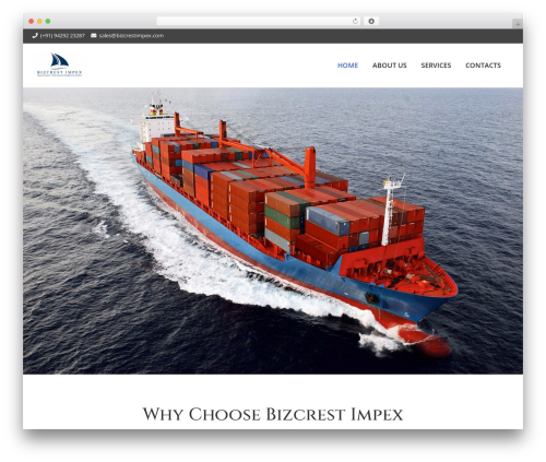 WordPress theme Imperial - bizcrestimpex.com