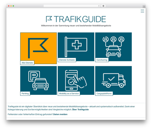 WordPress theme TrafikGuide - trafik.guide