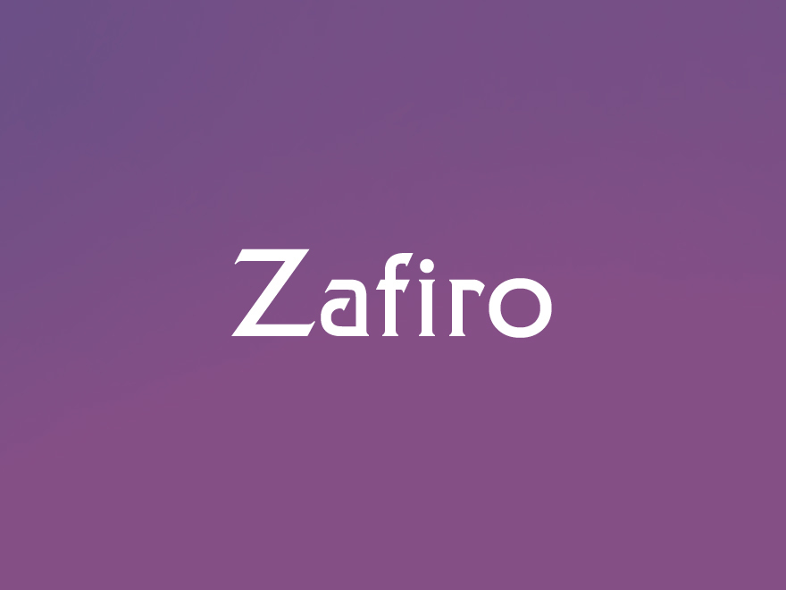 Zafiro WordPress page template