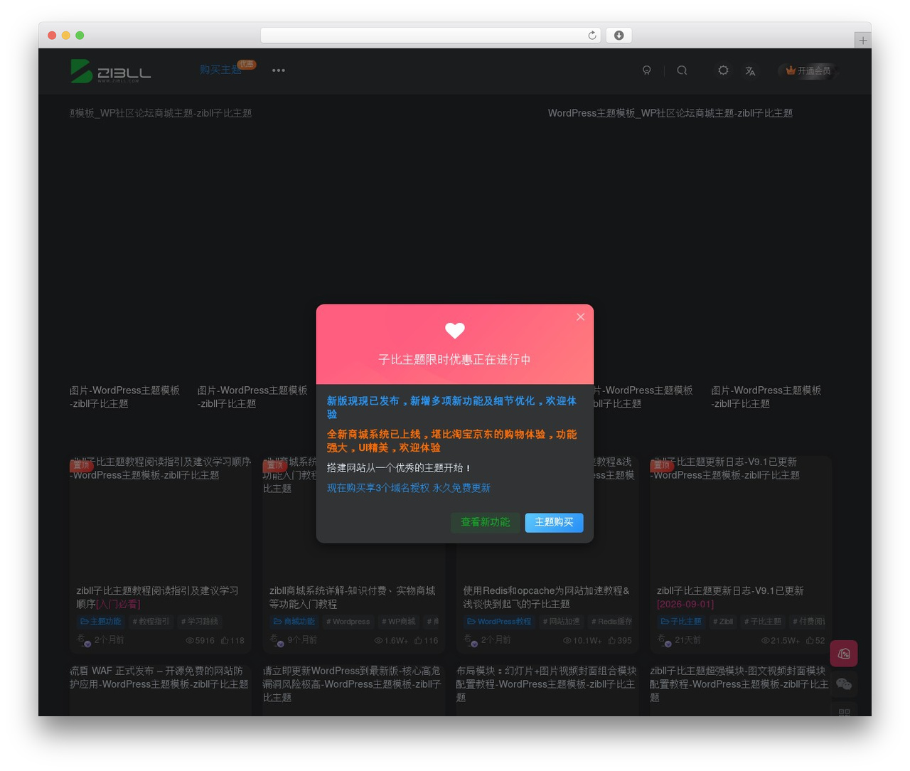 子比主题 WordPress theme - www.zibll.com 子比主题 WordPress theme - www.zibll.com