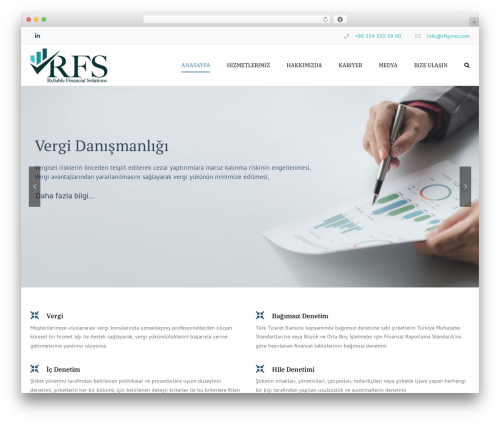 accounting WordPress theme design - www.rfsymm.com