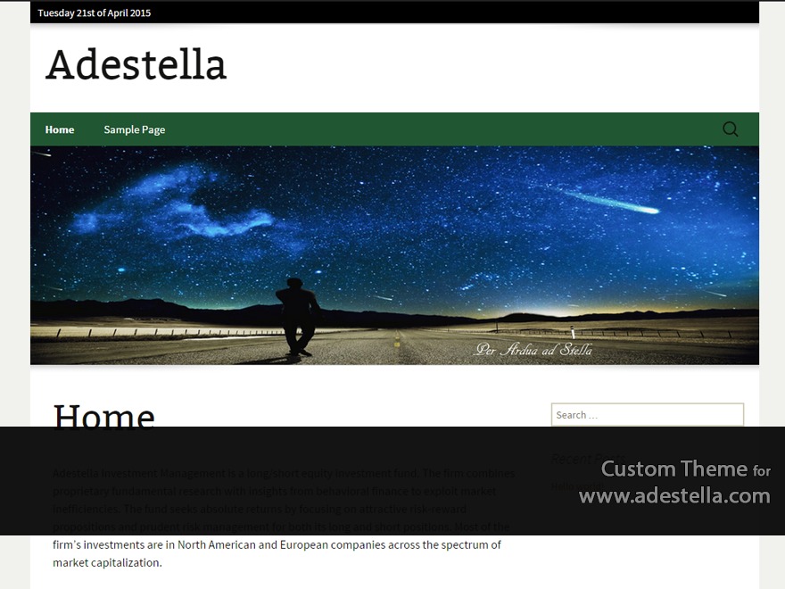 Adestella WordPress theme Adestella WordPress theme