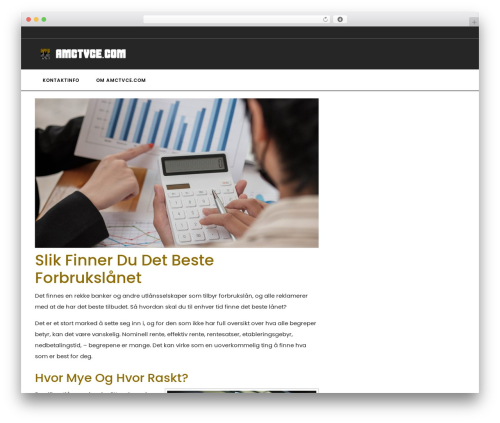 Advance Startup WordPress website theme - amctvce.com