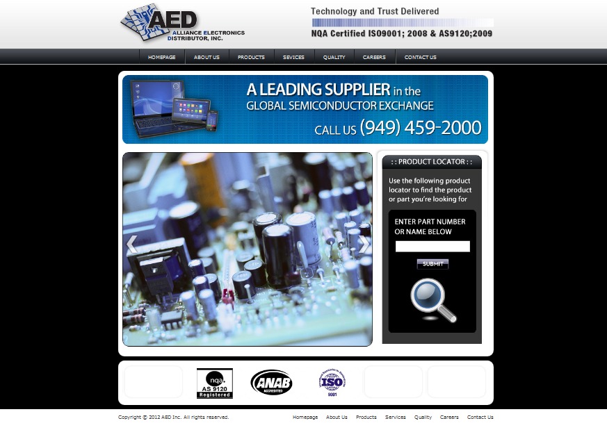 AED WordPress website theme by JR