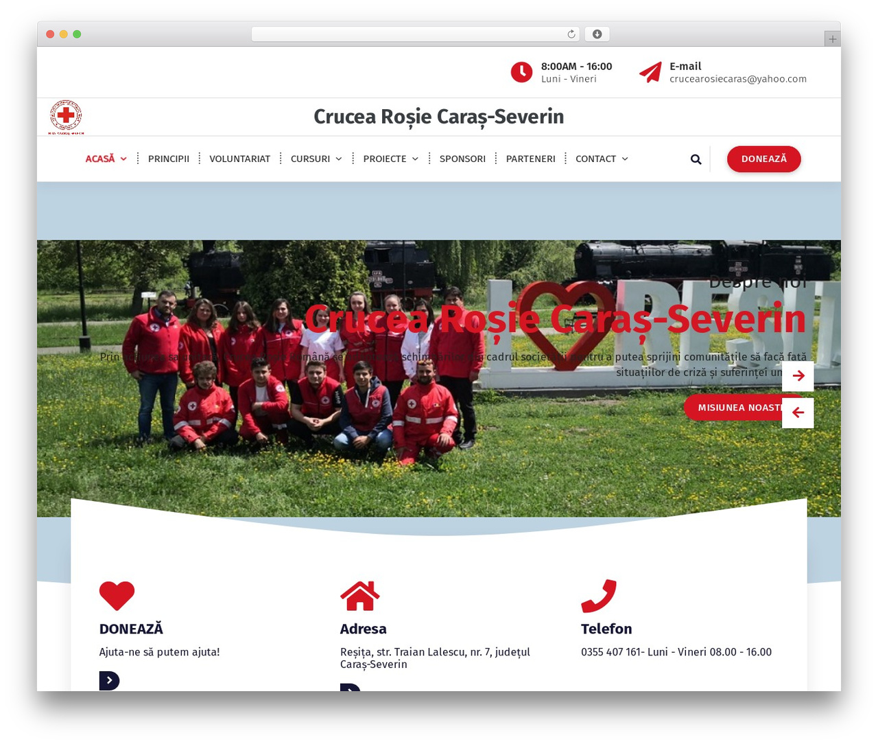 Aera premium WordPress theme - crucearosiecaras.ro