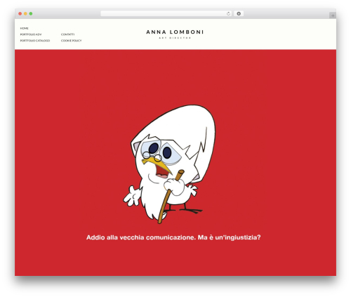 Andy Parker WordPress theme - annalomboni.com
