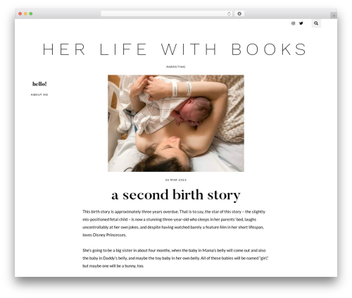 Archer top WordPress theme - herlifewithbooks.com