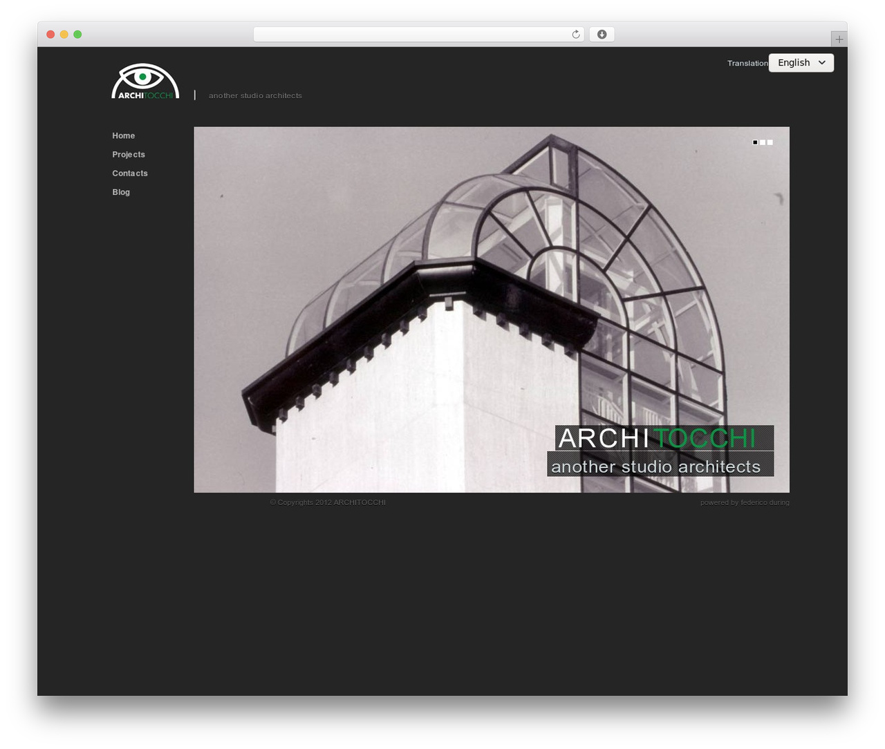 Architec WordPress theme design - architocchi.com
