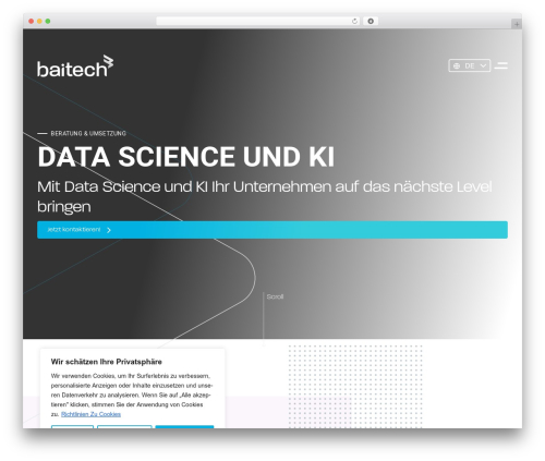 Baitechdata WordPress theme - baitechdata.de