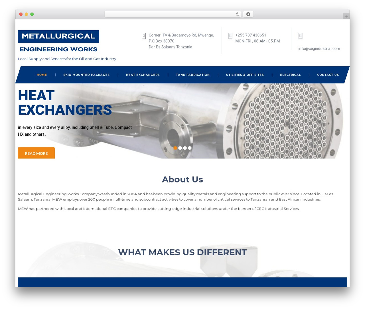 Banking Sector WordPress theme - cegindustrial.com