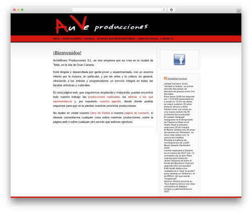 Basic Concept WordPress theme design - auveproducciones.com