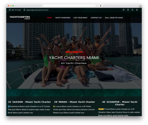 Omnivuscore WordPress plugin - yachtcharters.miami