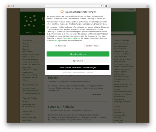 Best WordPress theme YAML Green WordPress Theme - hilfe-beim-leben.de